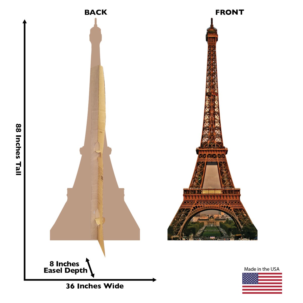 Advanced Graphics Eiffel Tower Cardboard Stand Up & Reviews | Wayfair